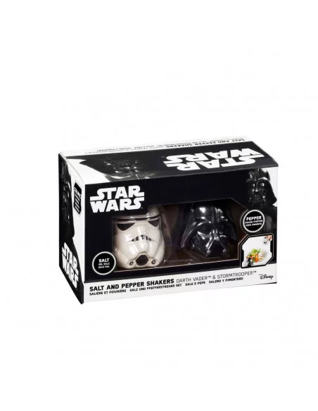 es::Star Wars Salero y Pimentero Darth Vader & Stormtrooper Helmet