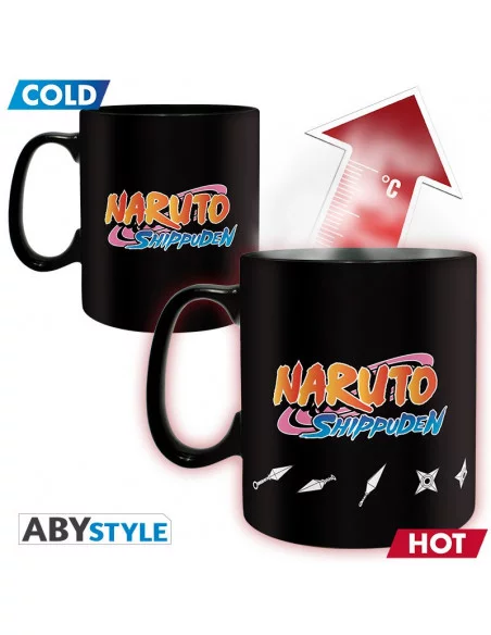 es::Naruto Shippuden Taza con cambio de imagen Naruto Multiclonado 460 ml