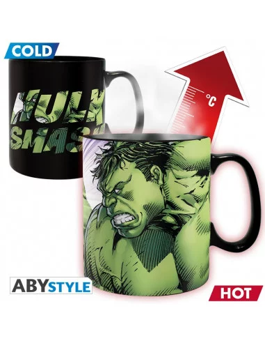 es::Marvel Comics Taza cambio de imagen 'Hulk Smash' 460 ml