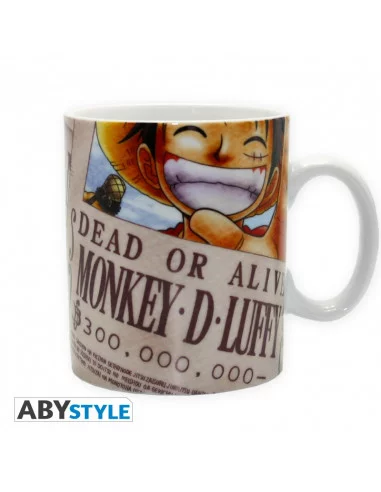 es::One Piece Taza Luffy Wanted 460 ml