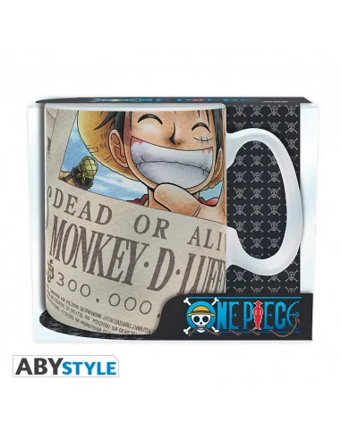 es::One Piece Taza Luffy Wanted 460 ml