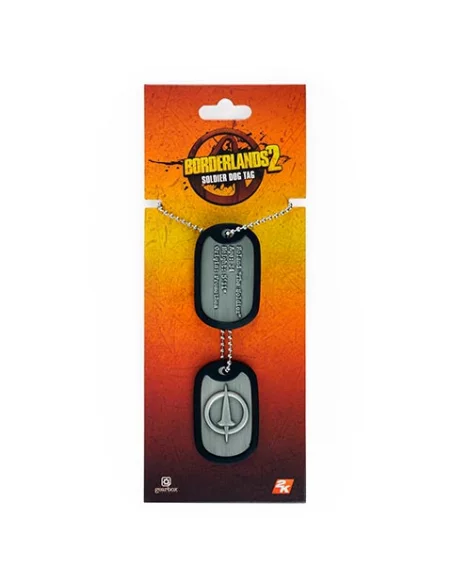es::Borderlands Placas de identificación con cadena The Soldier