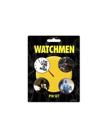 es::PINS - SET 4 CHAPAS THE END IS NIGH - WATCHMEN