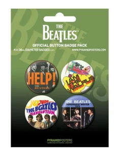 es::PACK 4 CHAPAS THE BEATLES - GREEN