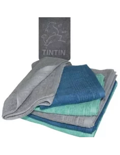 es::PAREJA DE TOALLAS TINTÍN: COLOR AZUL