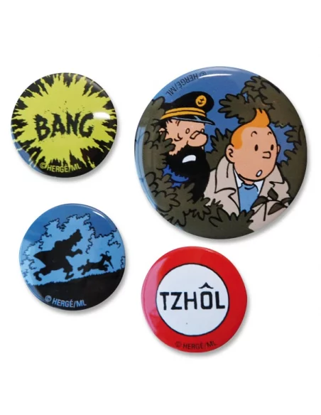 es::Set 4 Chapas Tintín