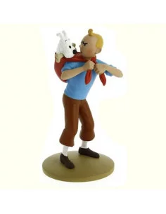 es::Tintín Figura Tintín llevando a Milú 12 cm-0