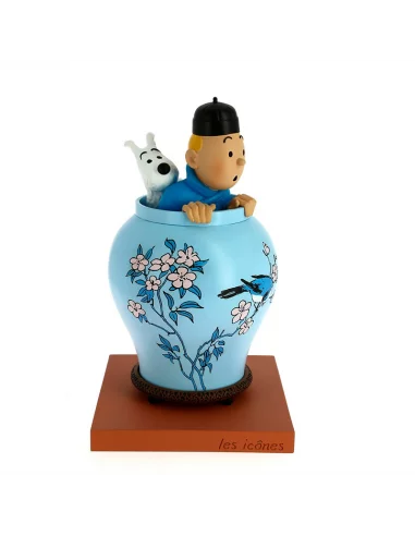 es::Tintin los Iconos Figura Potiche Jarrón Chino 20 cm.