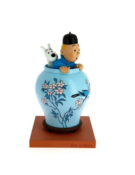 es::Tintin los Iconos Figura Potiche Jarrón Chino 20 cm.