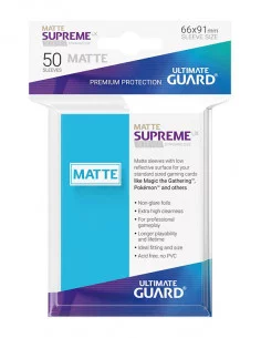 es::Ultimate Guard Supreme UX Sleeves Fundas de Cartas Tamaño Estándar Azul Celeste Mate 50