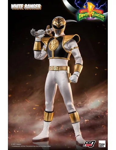 es::Mighty Morphin Power Rangers Figura FigZero 1/6 White Ranger 30 cm