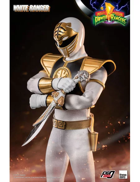 es::Mighty Morphin Power Rangers Figura FigZero 1/6 White Ranger 30 cm