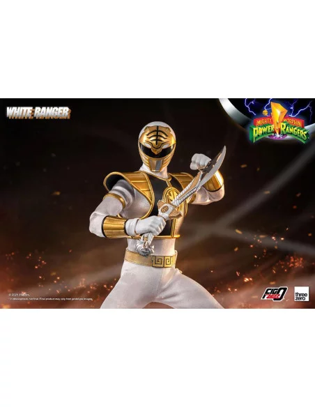 es::Mighty Morphin Power Rangers Figura FigZero 1/6 White Ranger 30 cm