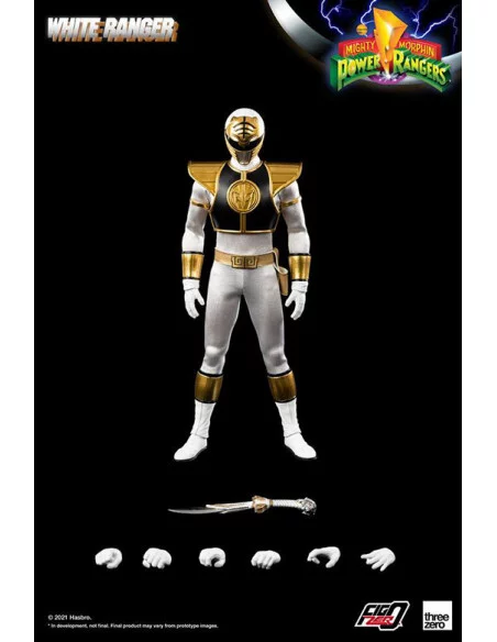 es::Mighty Morphin Power Rangers Figura FigZero 1/6 White Ranger 30 cm