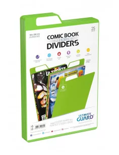 es::Ultimate Guard Premium Comic Book Dividers Separadores para Cómics Verde 25