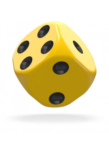 es::Oakie Doakie Dice Dados D6 16 mm Solid-Amarillo 12