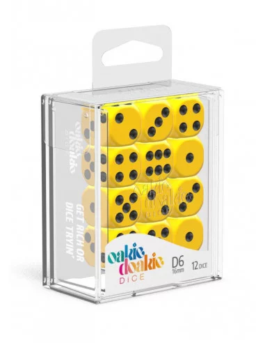 es::Oakie Doakie Dice Dados D6 16 mm Solid-Amarillo 12