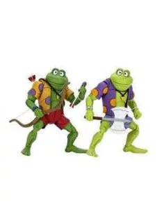 es::Tortugas Ninja Pack de 2 Figuras Genghis & Rasputin Frog 18 cm