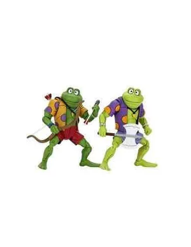 es::Tortugas Ninja Pack de 2 Figuras Genghis & Rasputin Frog 18 cm