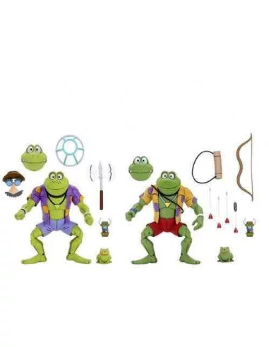 es::Tortugas Ninja Pack de 2 Figuras Genghis & Rasputin Frog 18 cm