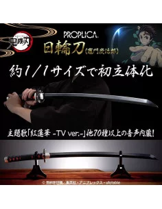es::Demon Slayer: Kimetsu no Yaiba Réplica Proplica 1/1 Espada Nichirin Tanjiro Kamado 88 cm 2