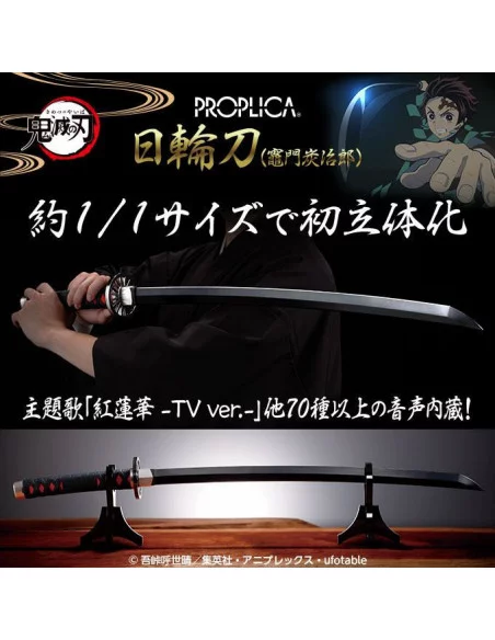 es::Demon Slayer: Kimetsu no Yaiba Réplica Proplica 1/1 Espada Nichirin Tanjiro Kamado 88 cm