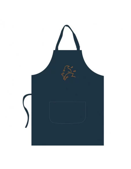 es::Delantal Tintín Con Bordado Naranja