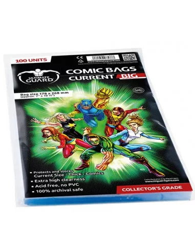 es::Ultimate Guard Bolsas para cómics Current Big 100