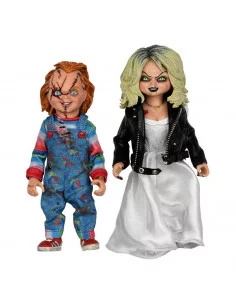 es::La novia de Chucky Pack de 2 Figuras Clothed Chucky & Tiffany 14 cm