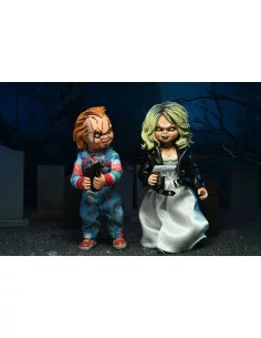 es::La novia de Chucky Pack de 2 Figuras Clothed Chucky & Tiffany 14 cm 2