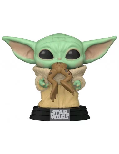 es::Star Wars The Mandalorian POP! Vinyl Figura The Child w/ Frog Baby Yoda 9 cm