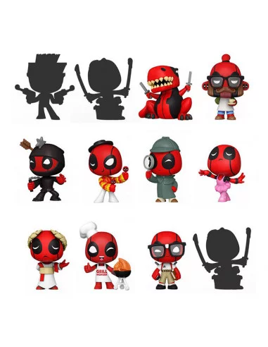 es::Marvel Comics Mystery Minis Minifiguras 5 cm Expositor Deadpool 30th Anniversary 12