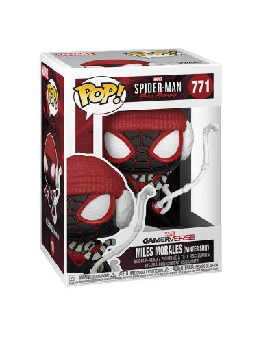 es::Marvel's Spider-Man POP! Games Vinyl Figura Miles Morales Winter Suit 9 cm