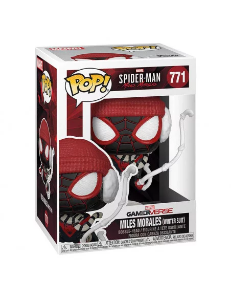 es::Marvel's Spider-Man POP! Games Vinyl Figura Miles Morales Winter Suit 9 cm