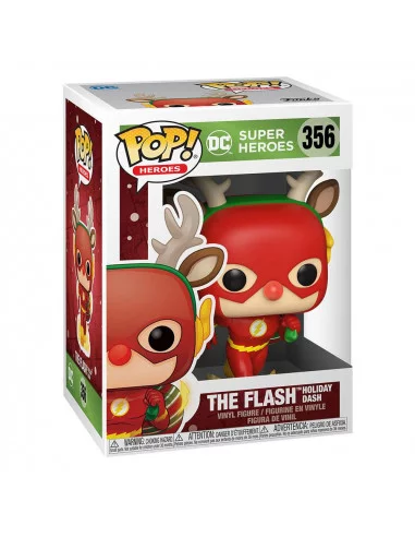 es::DC Comics Figura POP! Heroes Vinyl DC Holiday: The Flash Holiday Dash 9 cm