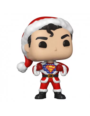 es::DC Comics Figura POP! Heroes Vinyl DC Holiday: Superman in Holiday Sweater 9 cm