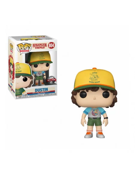 es::Stranger Things POP! TV Vinyl Figura Dustin Arcade Cat Tee 9 cm
