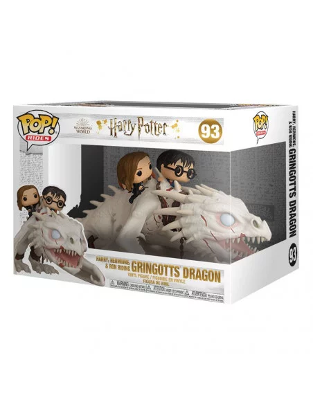 es::Harry Potter POP! Rides Vinyl Figura Dragon w/Harry, Ron, & Hermione 15 cm