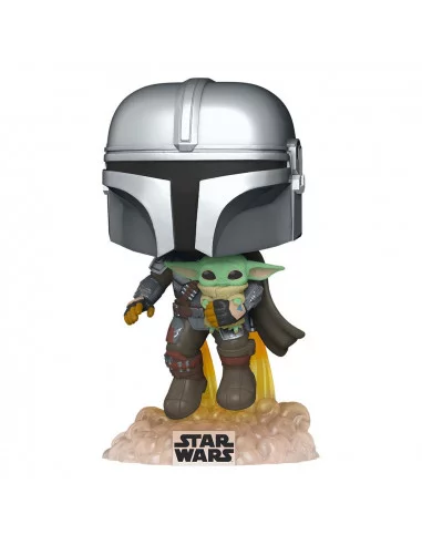 es::Star Wars The Mandalorian POP! TV Vinyl Figura Mando Flying w/ Jet Pack 9 cm