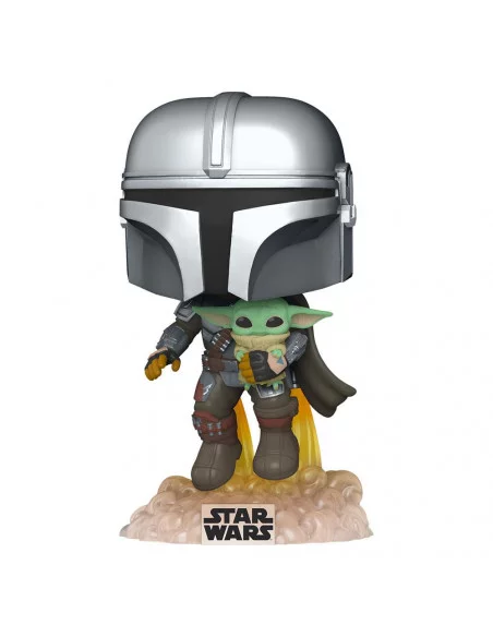 es::Star Wars The Mandalorian POP! TV Vinyl Figura Mando Flying w/ Jet Pack 9 cm