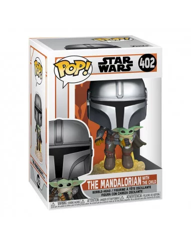 es::Star Wars The Mandalorian POP! TV Vinyl Figura Mando Flying w/ Jet Pack 9 cm