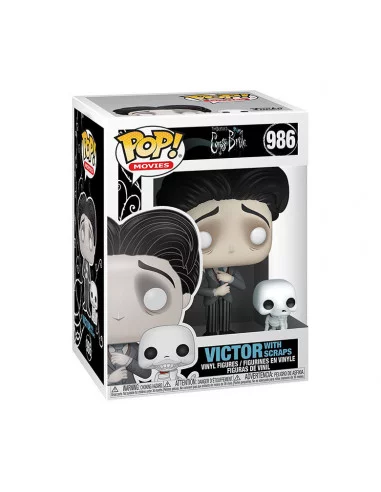 es::Corpse Bride Figura POP! Movies Vinyl Victor Van Dort with Scraps 9 cm