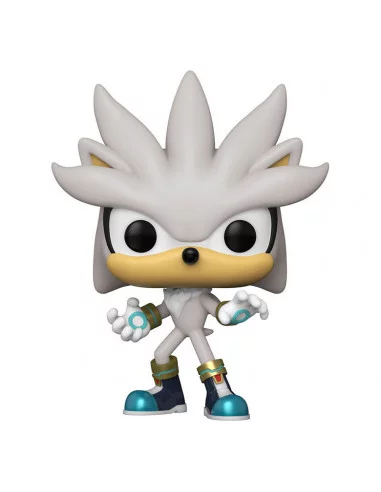 es::EMBALAJE DAÑADO. Sonic the Hedgehog POP! Games Vinyl Figura Sonic 30th - Silver the Hedgehog 9 cm