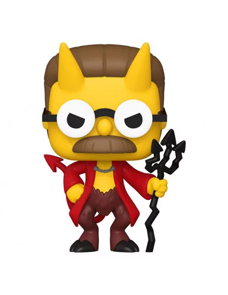 es::Los Simpson Figura POP! Animation Vinyl Devil Flanders 9 cm