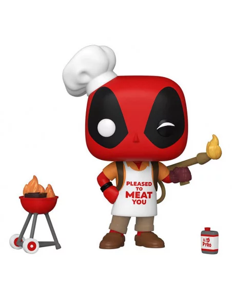 es::Marvel Deadpool 30th Anniversary Figura POP! Vinyl Backyard Griller Deadpool 9 cm