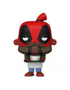 es::Marvel Deadpool 30th Anniversary Figura POP! Vinyl Coffee Barista Deadpool 9 cm