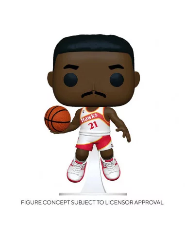 es::NBA Legends POP! Sports Vinyl Figura Dominique Wilkins Hawks Home 9 cm