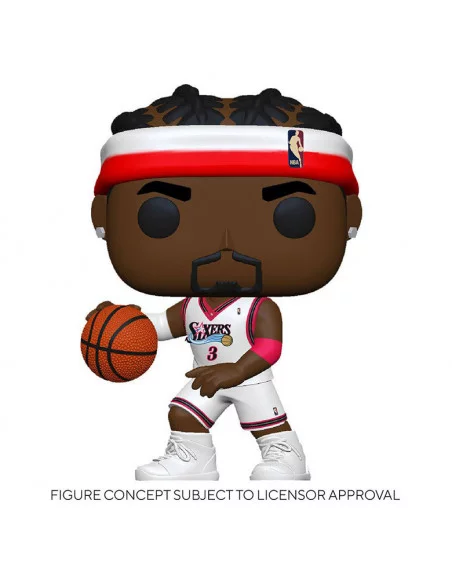 es::NBA Legends POP! Sports Vinyl Figura Allen Iverson Sixers Home 9 cm