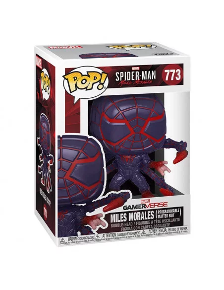 es::Marvel's Spider-Man POP! Games Vinyl Figura Miles Morales PM Suit 9 cm