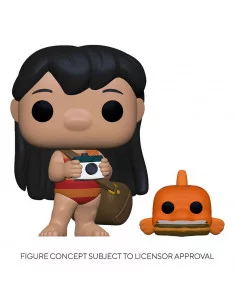 es::Lilo & Stitch Figura POP! & Buddy Vinyl Lilo w/Pudge 9 cm